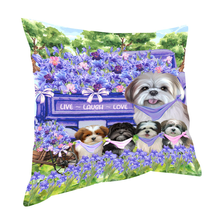 Lhasa Apso Pillow: Explore a Variety of Designs, Custom, Personalized, Throw Pillows Cushion for Sofa Couch Bed, Gift for Dog and Pet Lovers