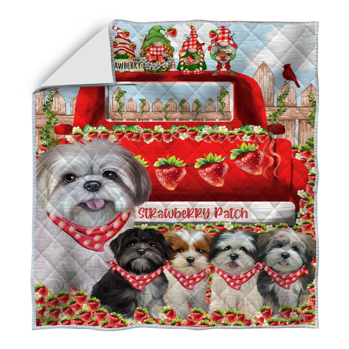 Lhasa Apso Bed Quilt, Explore a Variety of Designs, Personalized, Custom, Bedding Coverlet Quilted, Pet and Dog Lovers Gift