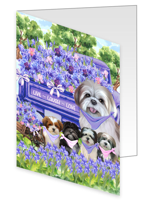 Lhasa Apso Greeting Cards & Note Cards with Envelopes: Explore a Variety of Designs, Custom, Invitation Card Multi Pack, Personalized, Gift for Pet and Dog Lovers