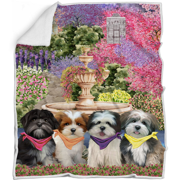 Lhasa Apso Blanket: Explore a Variety of Designs, Personalized, Custom Bed Blankets, Cozy Sherpa, Fleece and Woven, Dog Gift for Pet Lovers