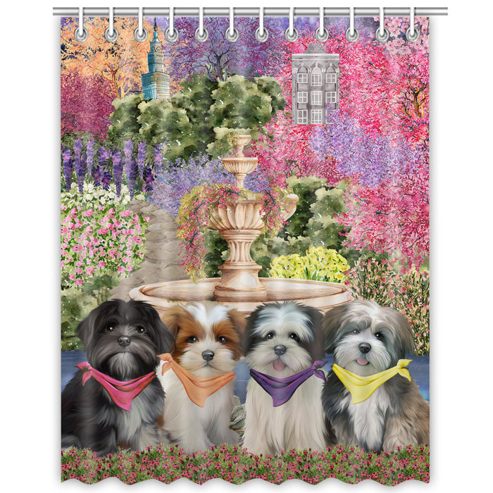 Lhasa Apso Shower Curtain, Personalized Bathtub Curtains for Bathroom Decor with Hooks, Explore a Variety of Designs, Custom, Pet Gift for Dog Lovers