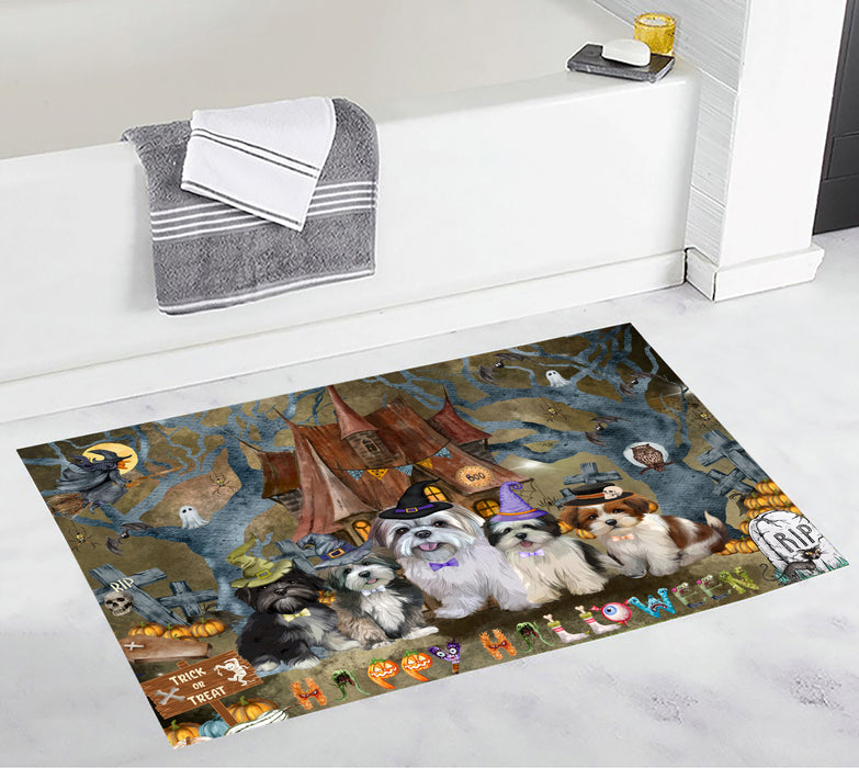 Lhasa Apso Custom Bath Mat, Explore a Variety of Personalized Designs, Anti-Slip Bathroom Pet Rug Mats, Dog Lover's Gifts