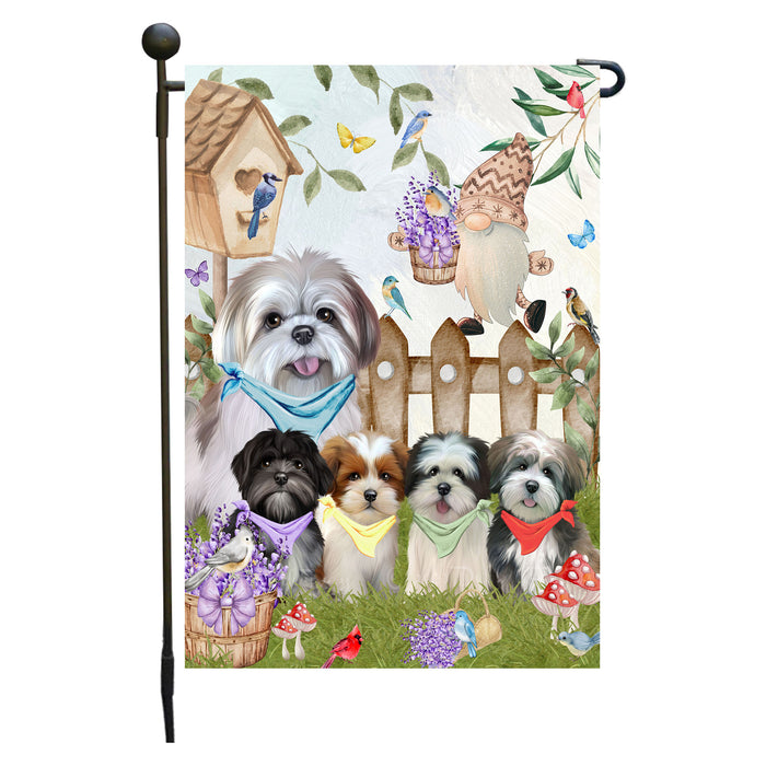 Lhasa Apso Dogs Garden Flag: Explore a Variety of Designs, Custom, Personalized, Weather Resistant, Double-Sided, Outdoor Garden Yard Decor for Dog and Pet Lovers