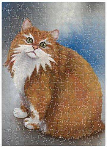 Long Haired Manx Cat Puzzle with Photo Tin