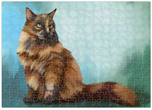 Long Haired Tortoiseshell Cat Puzzle with Photo Tin
