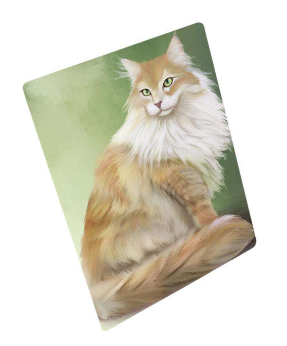 Maine Coon Cat Art Portrait Print Woven Throw Sherpa Plush Fleece Blanket
