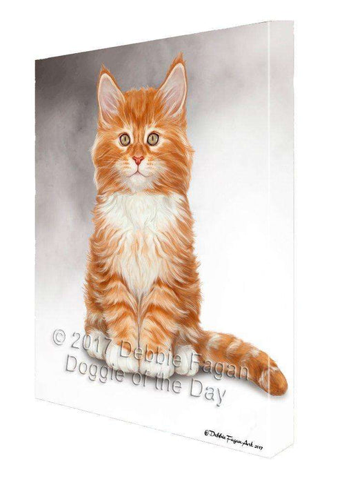 Maine Coon Cat Canvas Wall Art
