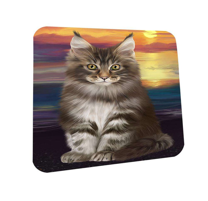 Maine Coon Cat Coasters Set of 4 CST51719