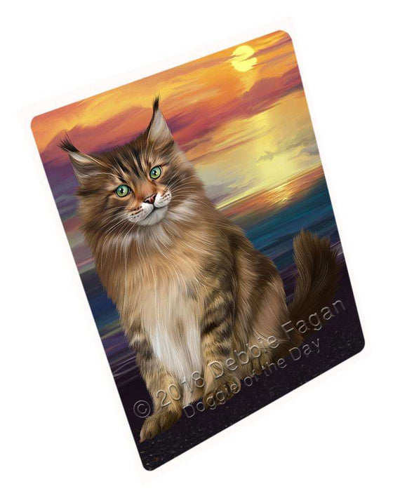 Maine Coon Cat Large Refrigerator / Dishwasher Magnet RMAG71046