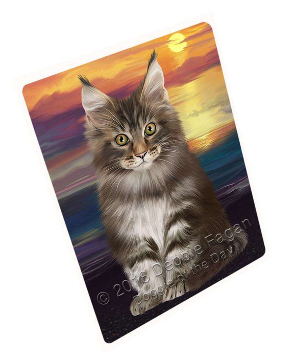 Maine Coon Cat Large Refrigerator / Dishwasher Magnet RMAG71058