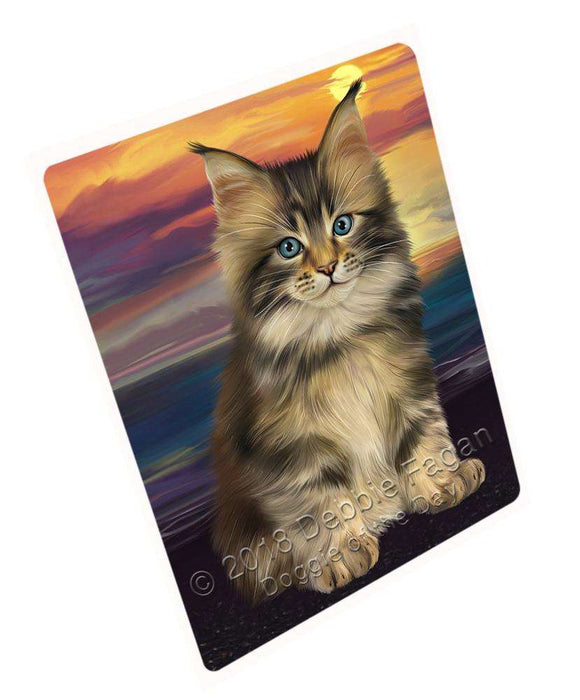 Maine Coon Cat Large Refrigerator / Dishwasher Magnet RMAG71064