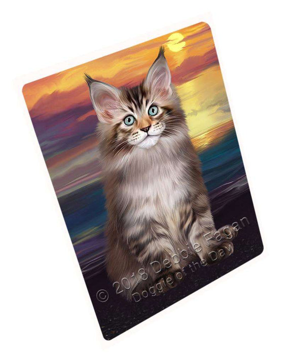 Maine Coon Cat Large Refrigerator / Dishwasher Magnet RMAG71070