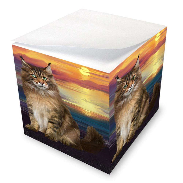 Maine Coon Cat Note Cube NOC51758