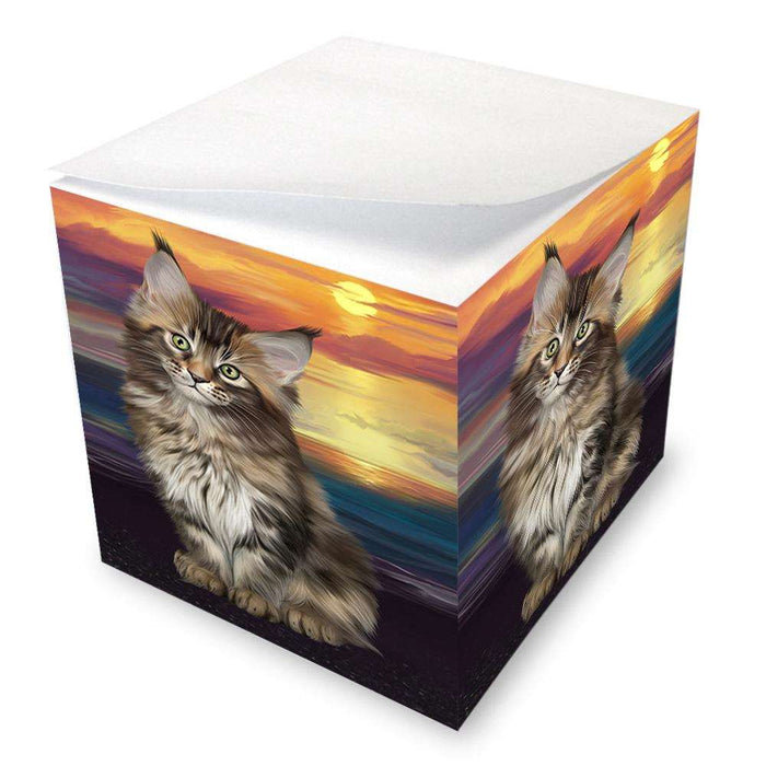 Maine Coon Cat Note Cube NOC51759