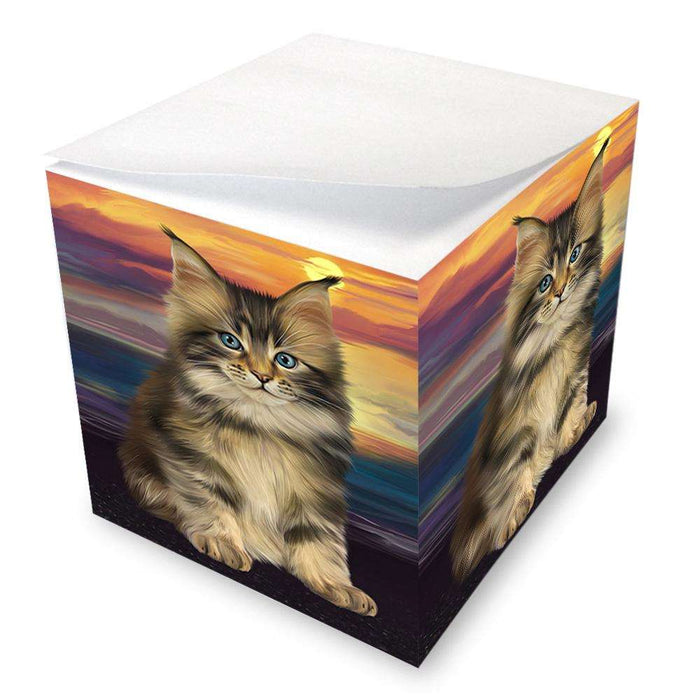 Maine Coon Cat Note Cube NOC51761