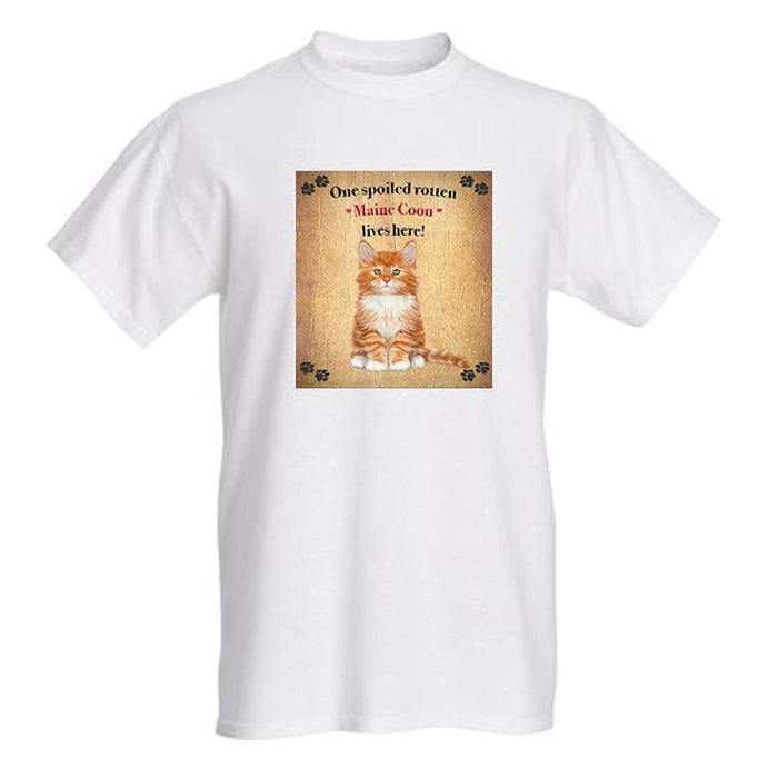 Maine Coon Spoiled Rotten Cat T-Shirt