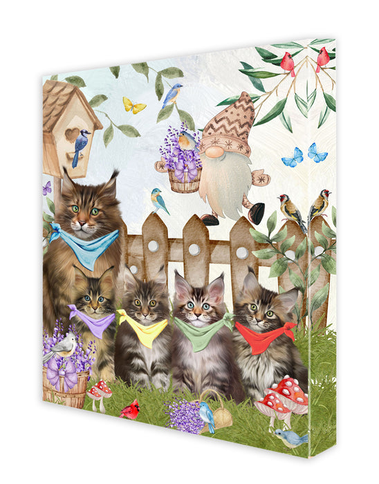 Maine Coon Canvas: Explore a Variety of Designs, Personalized, Digital Art Wall Painting, Custom, Ready to Hang Room Decor, Cat Gift for Pet Lovers