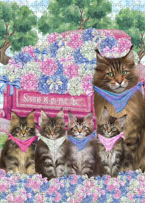 Maine Coon Jigsaw Puzzle: Explore a Variety of Designs, Interlocking Puzzles Games for Adult, Custom, Personalized, Gift for Cat and Pet Lovers