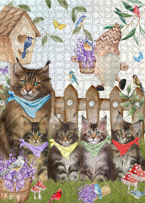 Maine Coon Jigsaw Puzzle: Explore a Variety of Designs, Interlocking Puzzles Games for Adult, Custom, Personalized, Gift for Cat and Pet Lovers