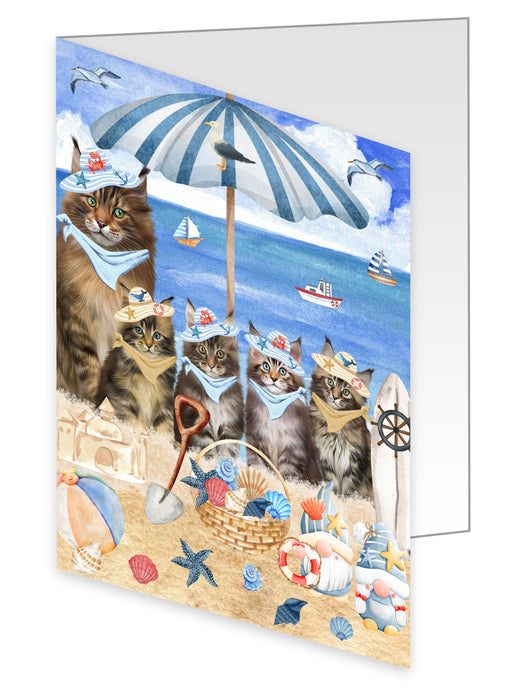 Maine Coon Greeting Cards & Note Cards: Explore a Variety of Designs, Custom, Personalized, Invitation Card with Envelopes, Gift for Cat and Pet Lovers