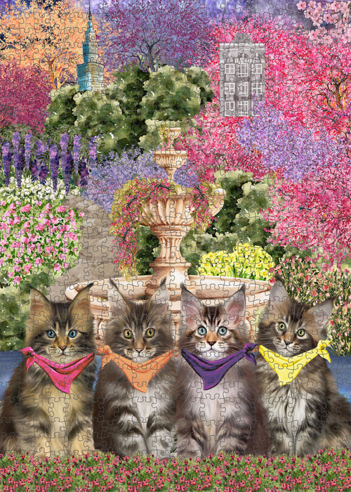 Maine Coon Jigsaw Puzzle for Adult, Interlocking Puzzles Games, Personalized, Explore a Variety of Designs, Custom, Cat Gift for Pet Lovers
