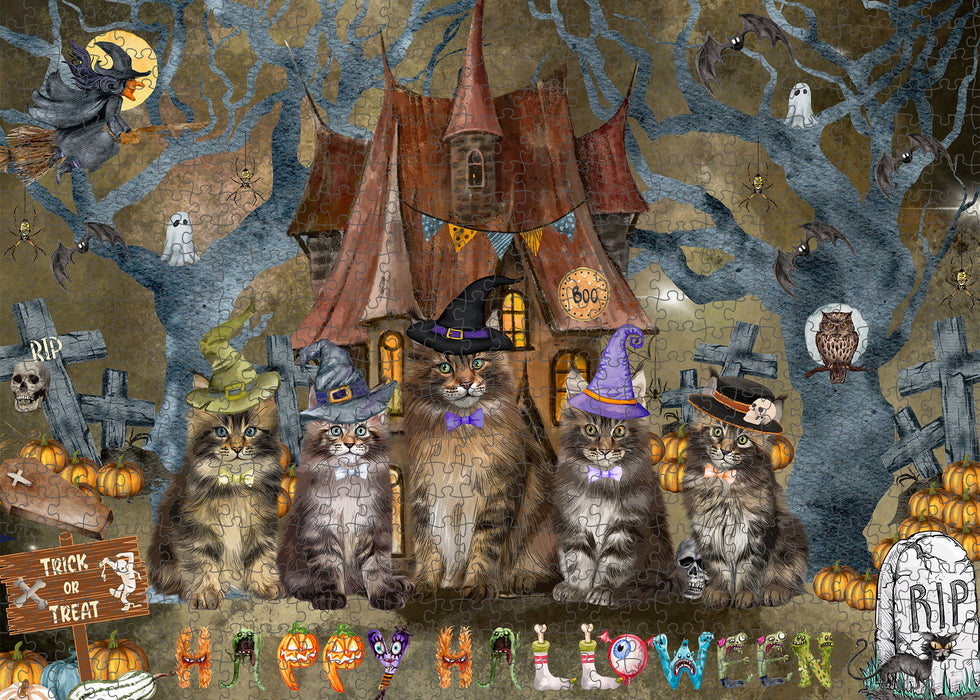 Maine Coon Jigsaw Puzzle: Explore a Variety of Designs, Interlocking Puzzles Games for Adult, Custom, Personalized, Gift for Cat and Pet Lovers