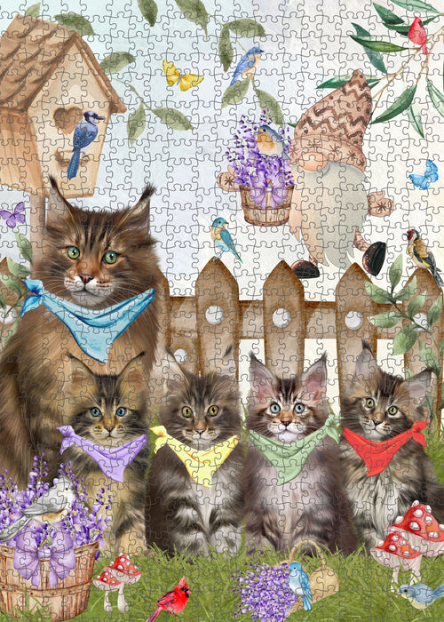 Maine Coon Jigsaw Puzzle, Interlocking Puzzles Games for Adult, Explore a Variety of Designs, Personalized, Custom, Gift for Pet and Cat Lovers