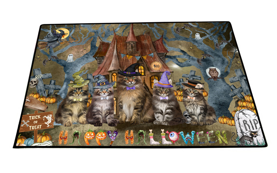 Maine Coon Floor Mat and Door Mats, Explore a Variety of Designs, Personalized, Anti-Slip Welcome Mat for Outdoor and Indoor, Custom Gift for Cat Lovers