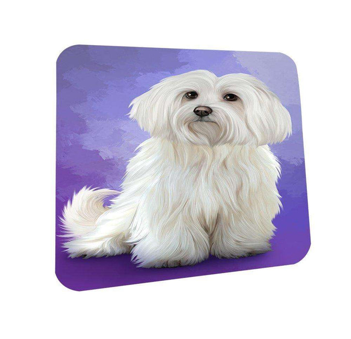 Maltese Dog Coasters Set of 4