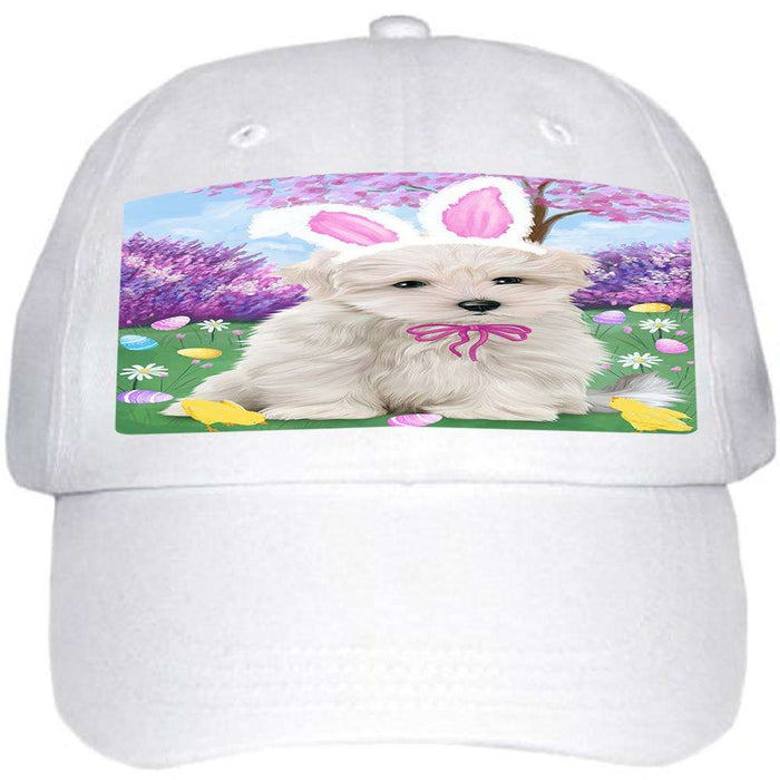 Maltese Dog Easter Holiday Ball Hat Cap HAT51285