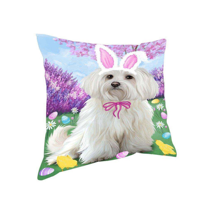 Maltese Dog Easter Holiday Pillow PIL53120
