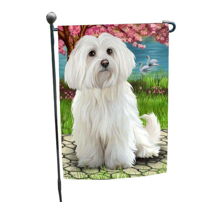 Maltese Dog Garden Flag GF298