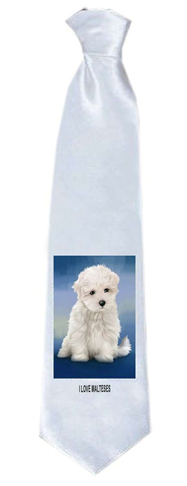 Maltese Dog Neck Tie TIE48151