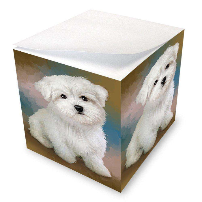 Maltese Dog Note Cube