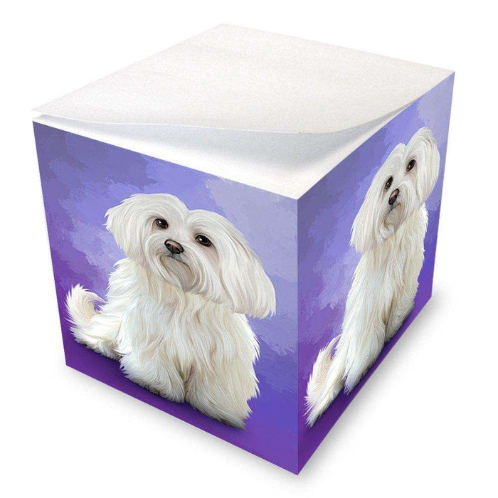 Maltese Dog Note Cube