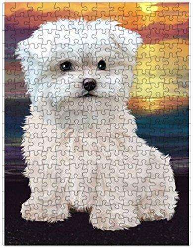 Maltese Dog Puzzle with Photo Tin D514
