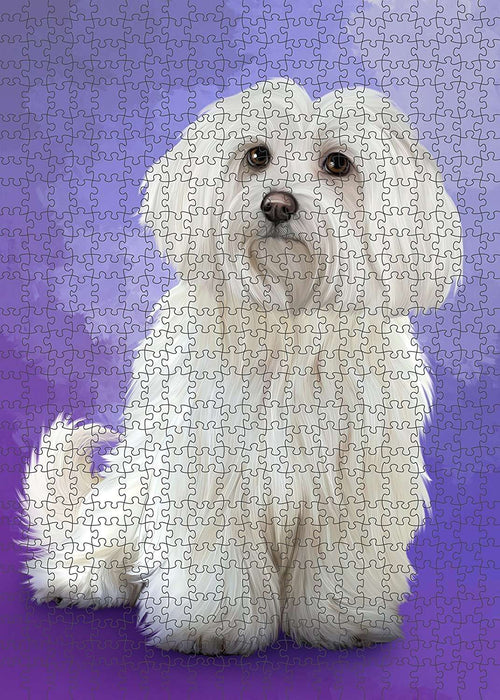 Maltese Dog Puzzle with Photo Tin PUZL1581