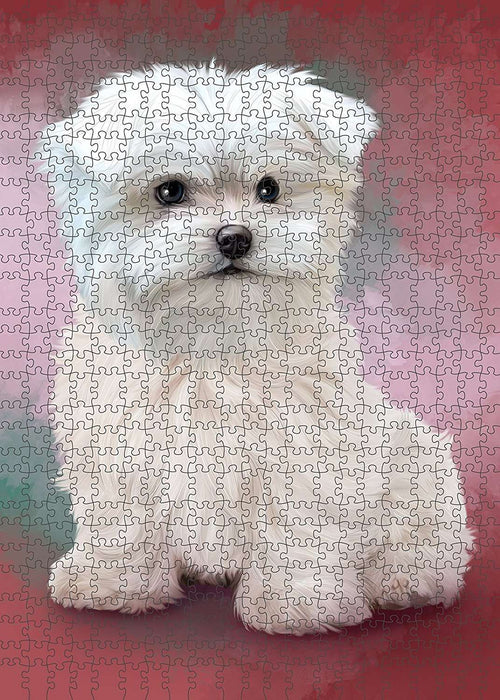 Maltese Dog Puzzle with Photo Tin PUZL1587