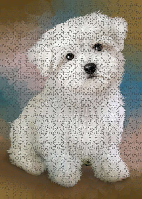 Maltese Dog Puzzle with Photo Tin PUZL1590