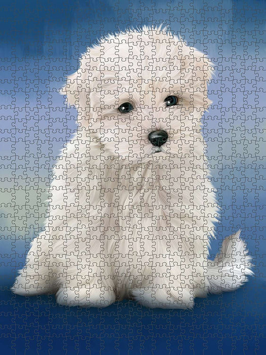 Maltese Dog Puzzle with Photo Tin PUZL48831