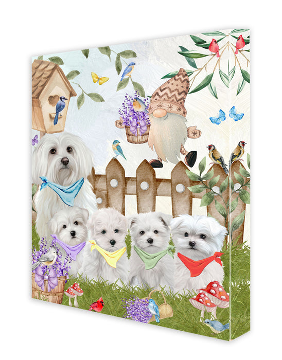 Maltese Canvas: Explore a Variety of Designs, Custom, Personalized, Digital Art Wall Painting, Ready to Hang Room Decor, Gift for Dog and Pet Lovers