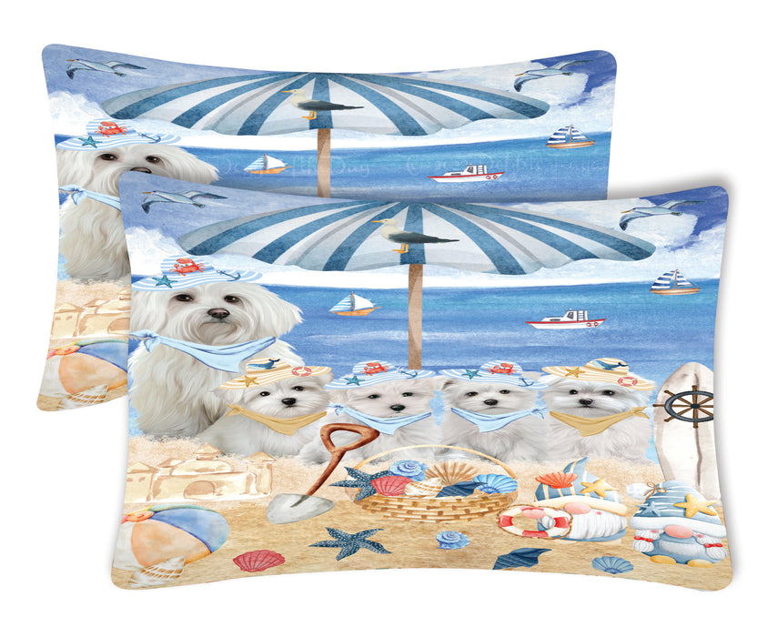 Maltese Pillow Case: Explore a Variety of Custom Designs, Personalized, Soft and Cozy Pillowcases Set of 2, Gift for Pet and Dog Lovers