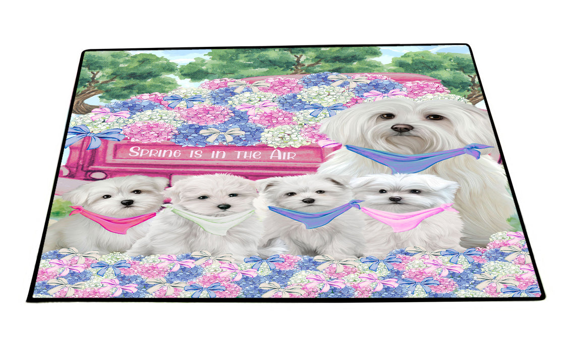 Maltese Floor Mat: Explore a Variety of Designs, Custom, Personalized, Anti-Slip Door Mats for Indoor and Outdoor, Gift for Dog and Pet Lovers