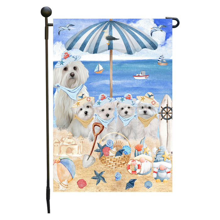 Maltese Dogs Garden Flag, Double-Sided Outdoor Yard Garden Decoration, Explore a Variety of Designs, Custom, Weather Resistant, Personalized, Flags for Dog and Pet Lovers