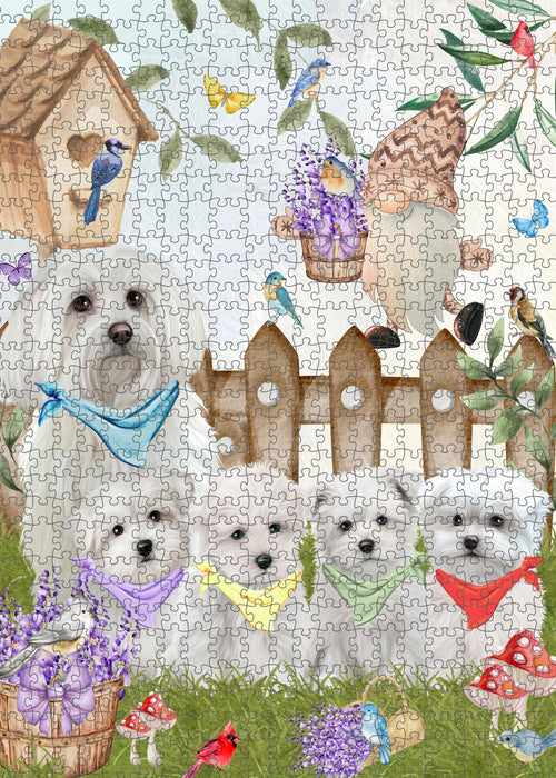 Maltese Jigsaw Puzzle: Explore a Variety of Designs, Interlocking Puzzles Games for Adult, Custom, Personalized, Gift for Dog and Pet Lovers