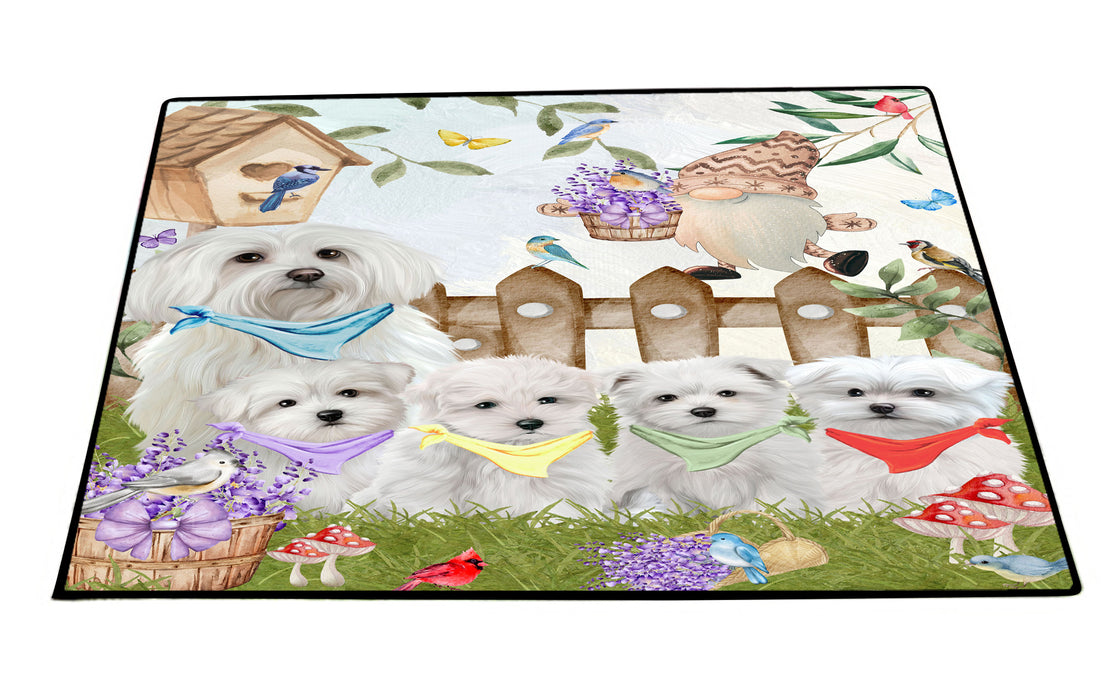 Maltese Floor Mat: Explore a Variety of Designs, Custom, Personalized, Anti-Slip Door Mats for Indoor and Outdoor, Gift for Dog and Pet Lovers