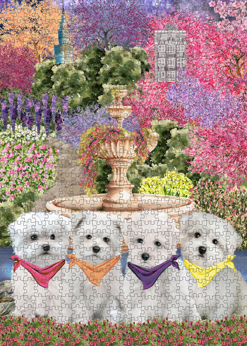 Maltese Jigsaw Puzzle: Explore a Variety of Designs, Interlocking Halloween Puzzles for Adult, Custom, Personalized, Pet Gift for Dog Lovers