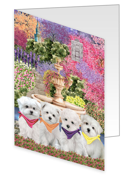 Maltese Greeting Cards & Note Cards, Invitation Card with Envelopes Multi Pack, Explore a Variety of Designs, Personalized, Custom, Dog Lover's Gifts