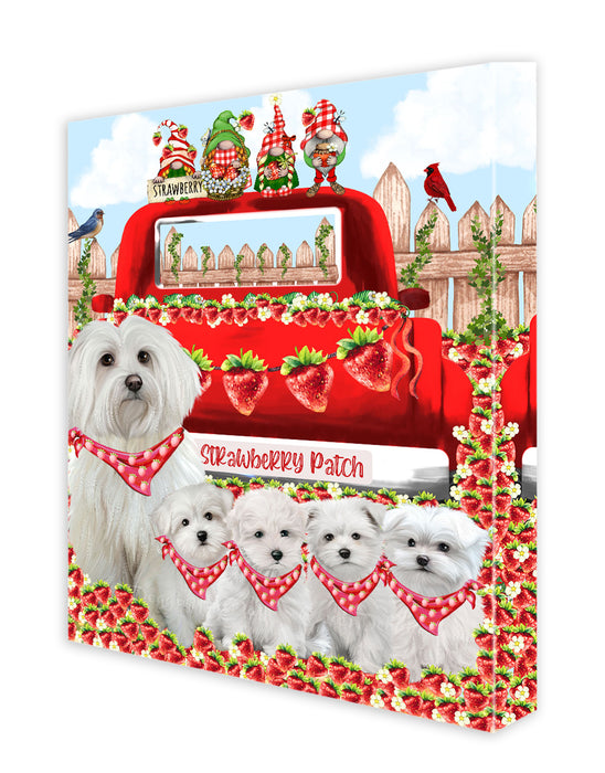 Maltese Canvas: Explore a Variety of Designs, Personalized, Digital Art Wall Painting, Custom, Ready to Hang Room Decor, Dog Gift for Pet Lovers