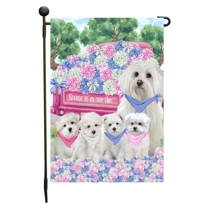 Maltese Dogs Garden Flag: Explore a Variety of Personalized Designs, Double-Sided, Weather Resistant, Custom, Outdoor Garden Yard Decor for Dog and Pet Lovers